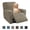Khaki, variant on JIATER 100% Waterproof Recliner Covers Washable Reliner Slipcovers Recliner Chair Covers with Pockets,Dark Gray