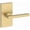 Gold, variant on Baldwin Ps.Squ.Cfr Square Passage Door Lever Set - Black