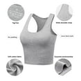 thumbnail image 5 of Porvike Crop Tops for Women Workout Tanks Racerback Cropped Yoga Shirts 3 Pack Black/White/Grey XL, 5 of 7