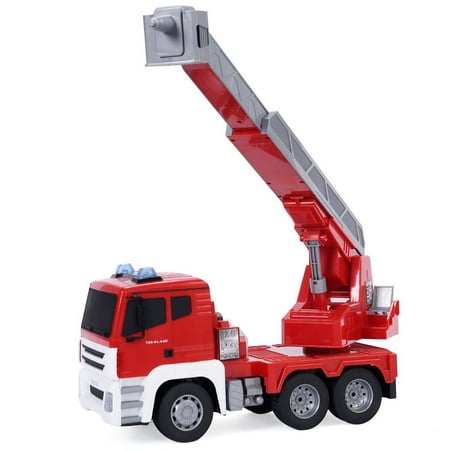 - 1/18 5CH Remote Control Rescue Fire Engine Truck w/Extending Ladder