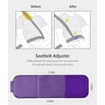 thumbnail image 6 of Car Seat Belt Adjuster, 4 Pack Premium PU Leather Seatbelt Clip for Vehicle Automobile Comfort Universal Shoulder Neck Strap Positioner for Adults, 6 of 8