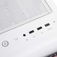 thumbnail image 4 of ATX Case/ ARGB Lighting/ 200mmx2+120mm Black Fan x1/Type Cx1+U3x2+CITA Audio x1/3.5"x2+2.5"x6 / TG Side Panel /Rose Gold AL Bezel+ White Body, 4 of 5