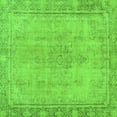 thumbnail image 1 of Ahgly Company Indoor Square Oriental Green Modern Area Rugs, 5' Square, 1 of 4