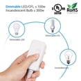 thumbnail image 2 of Interruptor de intensidad enchufable DEWENWILS para lámpara LED, CFL/incandescente, 2 of 7