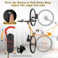 thumbnail image 3 of WWS-Swivel Bike Wall Mount - Vertical Garage Storage Bike Hook -150 Degrees Swing Durable Space Saving Bike Rack, Red, 3 of 4