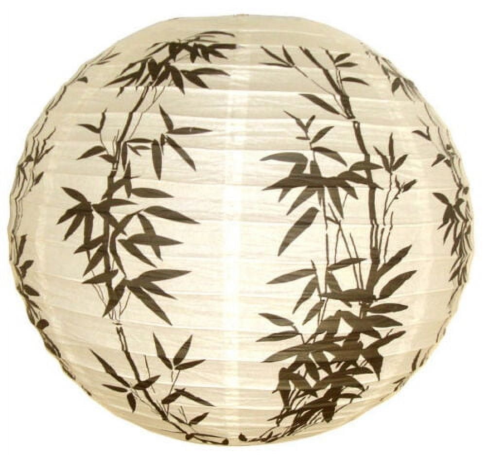 ERROR Set of 4: 16" Black & White Bamboo Paper Lantern Wedding Party Decor EHD