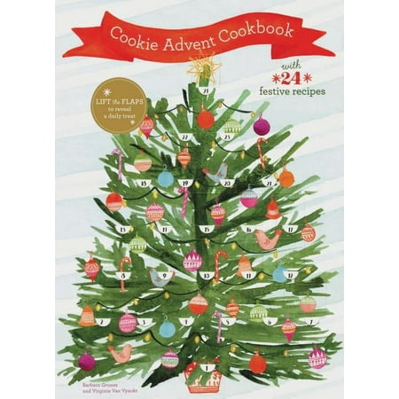 Cookie Advent Cookbook: With 24 Festive Recipes (Hardcover)