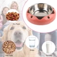thumbnail image 4 of Pack de cuencos para perros de acero inoxidable, cuencos para comida y agua para perros y gatos antideslizantes para mascotas MFZFUKR BST3009060-3, 4 of 5
