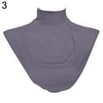 thumbnail image 2 of Zhaomeidaxi Womens  Modal False Collar Fake Muslim Turtleneck Neck Collar Half Top Mock Blouse Collar Detachable Hijab Neck Warmer Scarf, 2 of 5