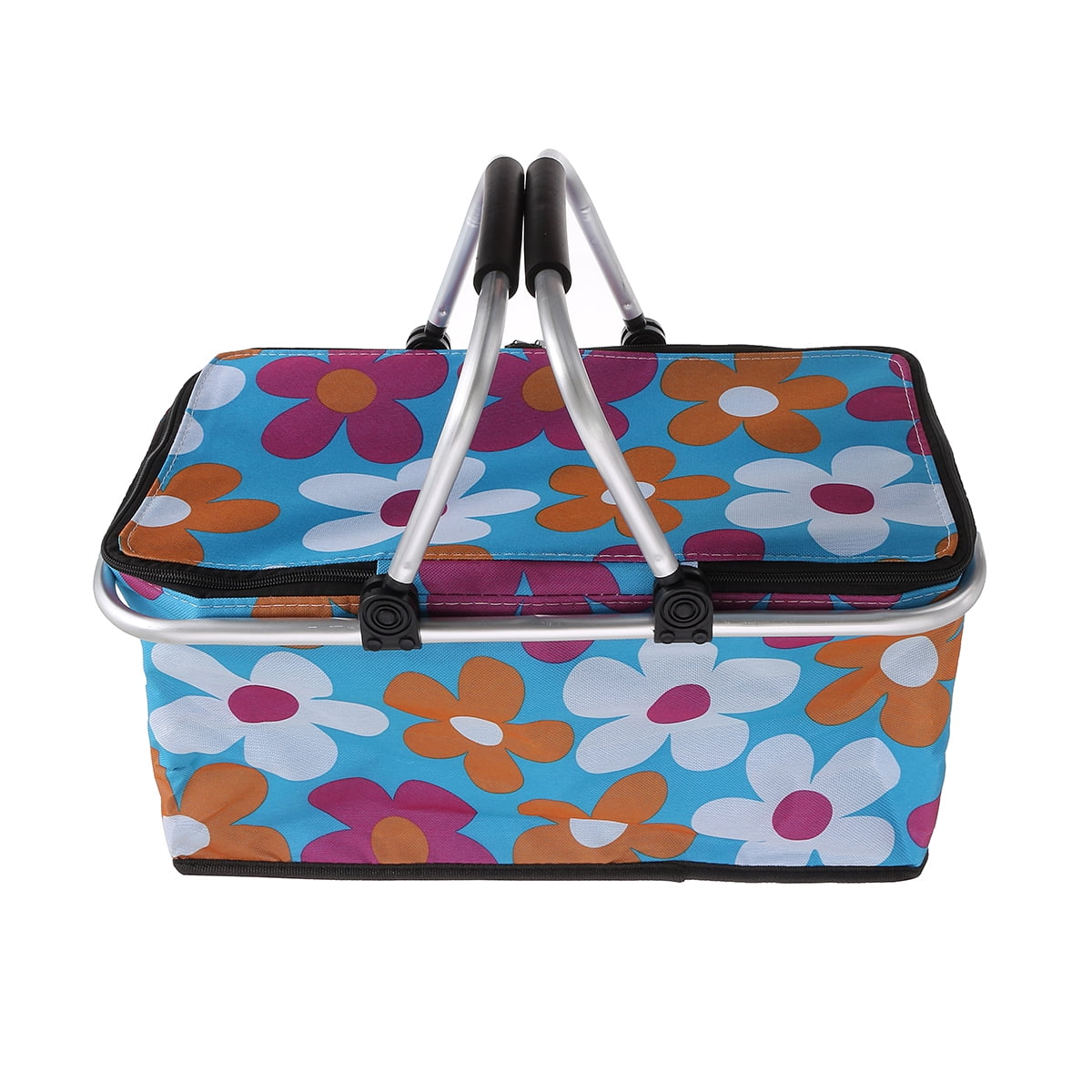 30L Folding Collapsible Picnic Basket Insulated Heat & Cooler Portable