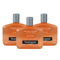 Neutrogena Exfoliating Healthy Scalp Clarify & Shine Shampoo for Oily Hair and Scalp, Anti-Residue Shampoo with Pink Grapefruit, pH-Balanced, Paraben & Phthalate-Free, Color-Safe, 12 Fl Oz (pack of 3)