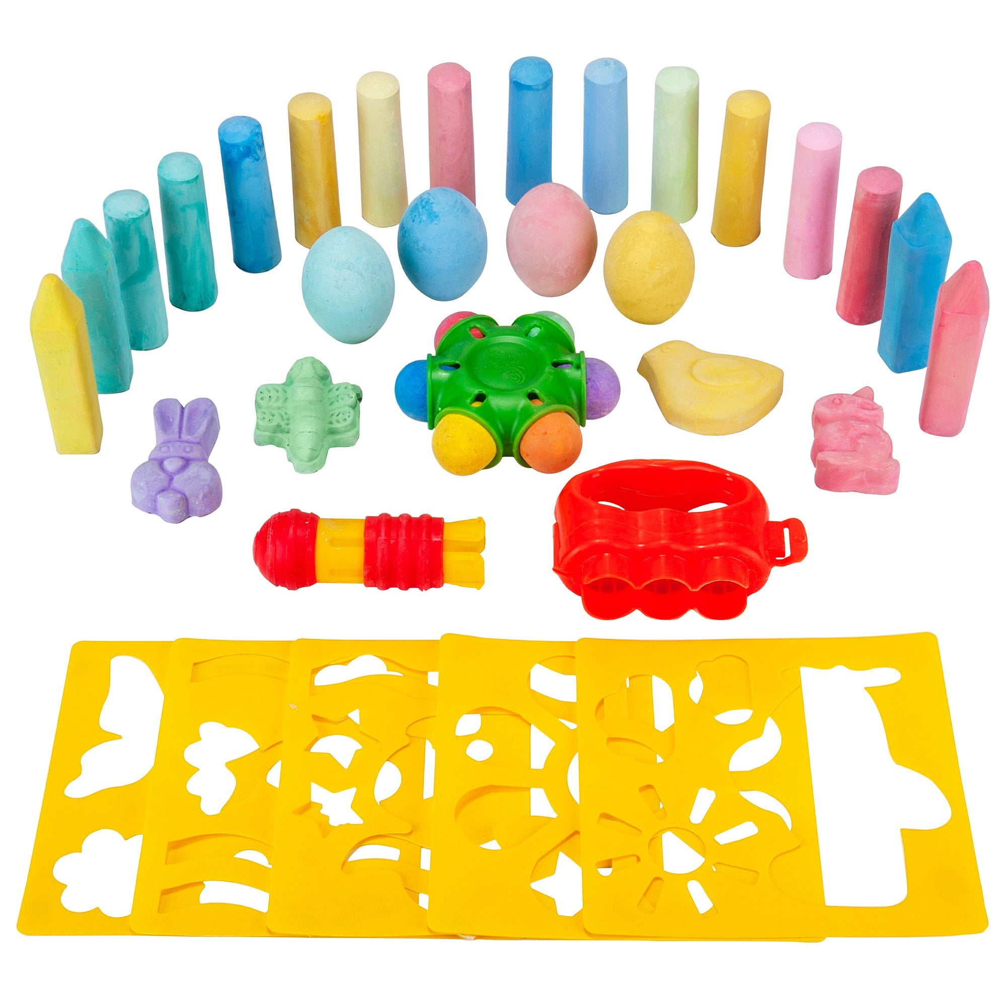Chalk Sidewalk Chalk w//Bucket Assorted Colors for Draw Paint Art Outdoor Activity Playground Fun for Kids Indoor Blackboard Chalkboard 20 Pieces Per Bucket