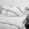 thumbnail image 4 of Baseball King Size Pillow Cover, Pillowcase Protectors with Zipper, Breathable Decorative Throw Pillow Case Cover, Modern Minimalist Red Lines Pillow Shams for Couch Sofa 20x36Inch, 4 of 8