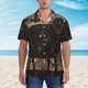 thumbnail image 2 of Balery Starry Night Black Sheep Camisas hawaianas de manga corta para hombre, camisas playeras de corte holgado, camisas de vacaciones con botones,XX-Large, 2 of 7