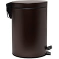 thumbnail image 2 of Simple Spaces LYP0701 Trash Can, 1.85 gal Capacity, Plastic/Stainless Steel/Steel, Venetian Bronze, Flat Lid Closure, 2 of 8