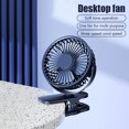 thumbnail image 2 of Mini ventilador portátil con carga USB ventilador silencioso para acampar al aire libre 3 velocidades para oficina en casa Hugtrwg Para estrenar, 2 of 9