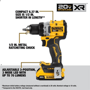 DEWALT 20V MAX Brushless Cordless Drill & Impact Driver Combo Kit with 2 Batteries & Charger – DCK248D2