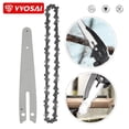 thumbnail image 2 of VVOSAI, guía de cadena de 4 pulgadas y 6 pulgadas, cadenas de motosierra eléctrica y guía utilizada para talar y podar, piezas de sierra eléctrica, herramienta de jardín Tan Jianjun unisex, 2 of 2