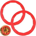 thumbnail image 1 of Adjustable Pie Crust Shield, Bpa-Free And Food Safe Silicone Pie Protector For Baking Pie, Fits Rimmed Dish 8" - 11.5" - Dishwasher Safe, 1 of 7