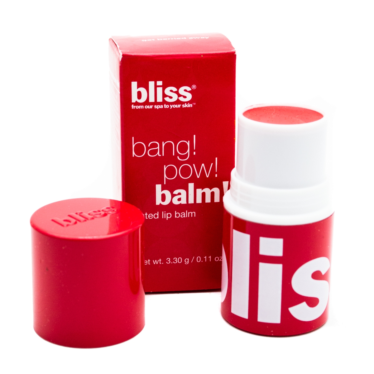 Bliss bliss bang! pow! balm tinted lip balm, get berried away .11oz