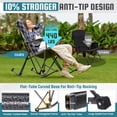 thumbnail image 6 of FUNDANGO Oversized Rocking Camping Chair, Foldable High Back Rocking Chair for Adults Outside, Portable Rocking Chair with Pocket, Extra Large Camping Chair for Lawn, 6 of 9