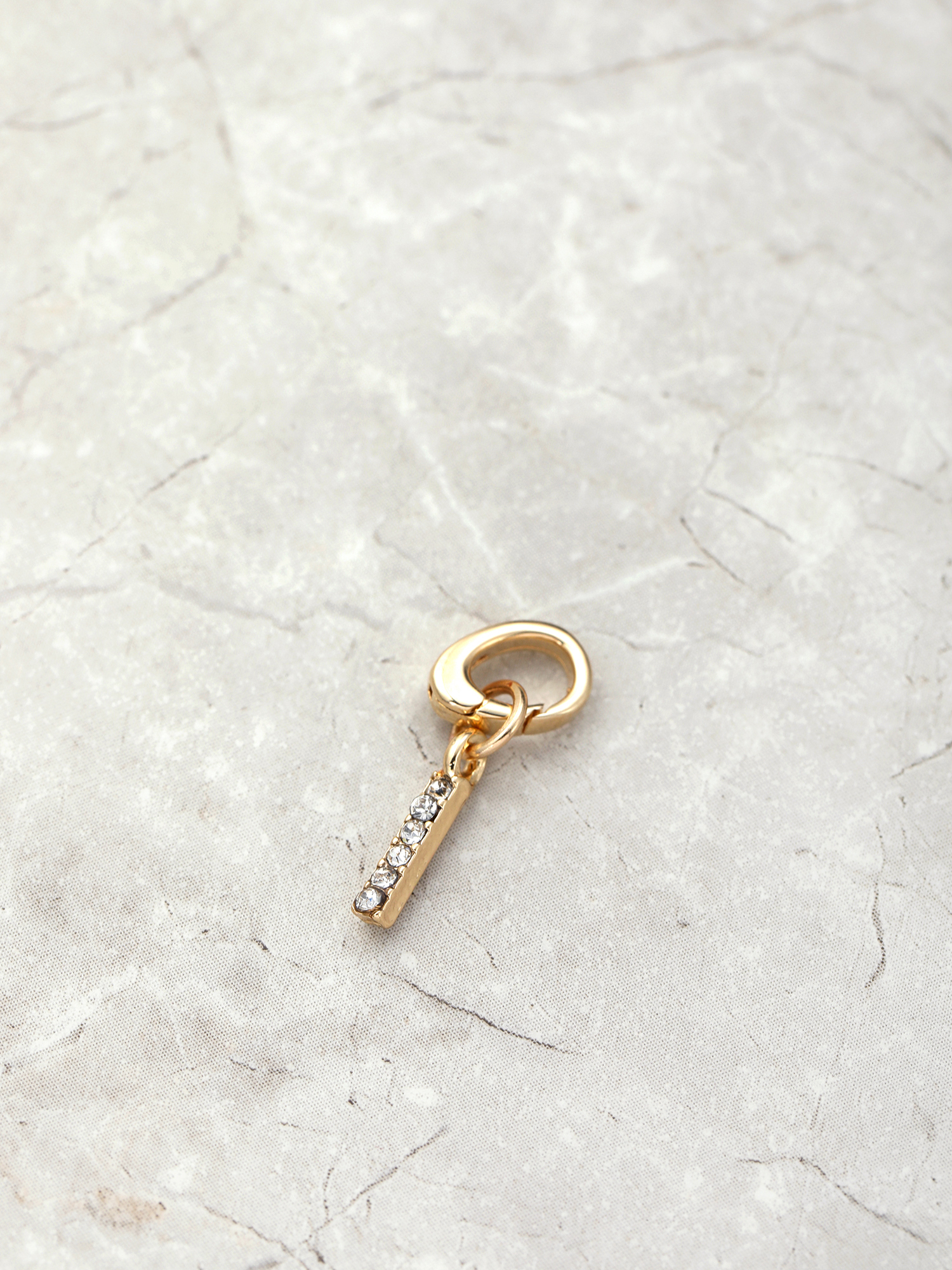 Time and Tru Women's Goldtone Initial Letter Charm, 1 Piece