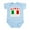 Sky Blue, variant on CafePress - Ciao Italia Italy Flag Infant Creeper - Baby Light Bodysuit, Size Newborn - 24 Months