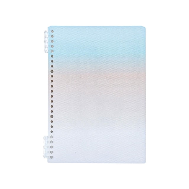 Ohufall B5 Stylish Colorful Gradient Loose Leaf Notebook Office Supplies School Supplies Removable College Ruled Notebook