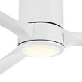 thumbnail image 4 of Casa Vieja 56" Keel Indoor Outdoor Ceiling Fan 3 Blade LED Light Remote Control Matte White Finish Bedroom Hugger Damp Rated, 4 of 11