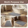thumbnail image 3 of VUNATE Kitchen Rugs 17"x30" Woven Non Slip Kitchen Mat, Absorbent Washable Kitchen Rug with Durable Backing, Soft Low Profile Floor Mat for Kitchen Sink, Entryway, Laundry Room Gray, 3 of 7