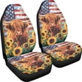 thumbnail image 3 of XYZCANDO 2 Piece Car Accessories for car Front Seats Car Seat Cover Set Breathable Washable, Truck Vehicle Sedan Car Seat Covers, Sunflowers, 3 of 10