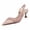 Exquisite Shoes - Pink, variant on Pumps for Women Closed Toe Pointed Toe Kitten Heel Shoes Classic Cap Toe Detail Adjustable Slingback Strap Formal Office Wedding Wear