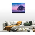 thumbnail image 5 of Bedroom Wall Art Give it to God and Go to Sleep Sign Wall Decor Christian Canvas Prints Painting Purple Tree Bathroom Pictures Framed Artwork Gifts Home Decorations 16"x12", 5 of 6