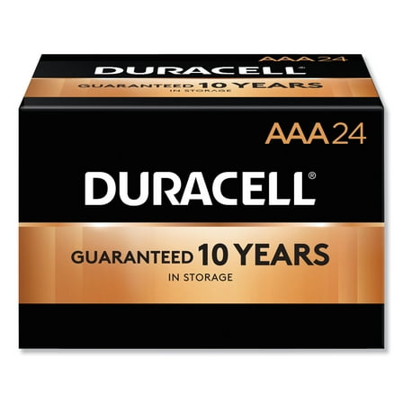 Duracell CopperTop Alkaline Batteries, AAA, 24/BX