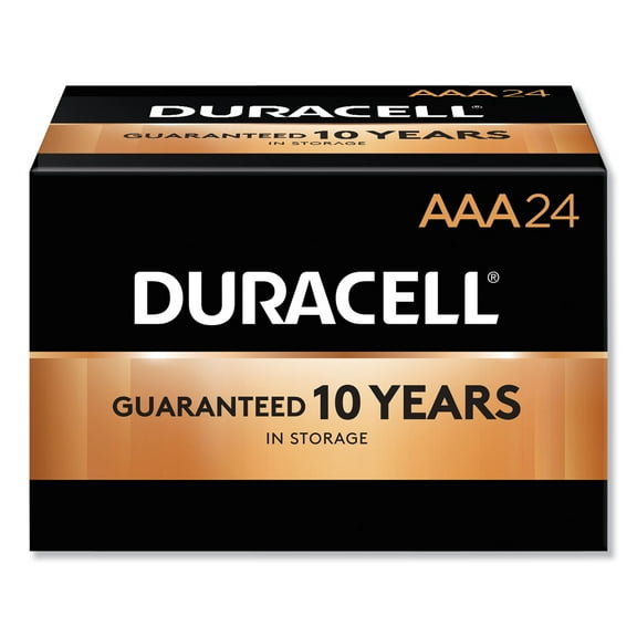 Duracell CopperTop Alkaline Batteries, AAA, 24/BX