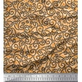 thumbnail image 1 of Soimoi Cotton Voile Fabric Swirl Abstract Printed Craft Fabric by The Yard 56 Inch Wide, 1 of 3