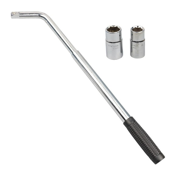 Miulika Generic Telescoping Lug Wrench with 21/23mm Sockets Sturdy Tire Repair Tools