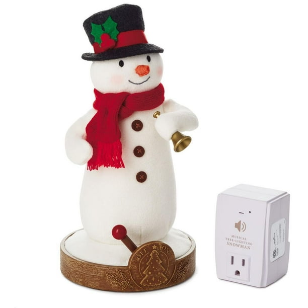 Hallmark Christmas Musical TreeLighting Snowman Plush and Receiver New