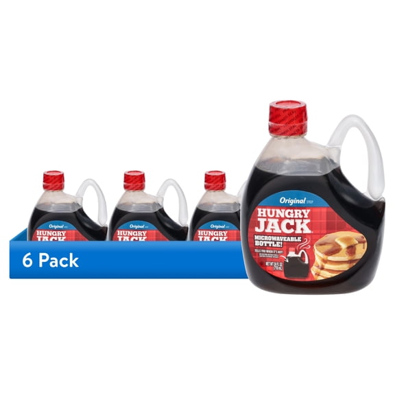 (6 pack) Hungry Jack Original Syrup, 24.0 Fl oz Bottle