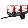 thumbnail image 3 of QinaQin Chariot-Benne de Jardin en Acier Robuste, Capacité de 1500 Lb, Rouge+noir, 3 of 7