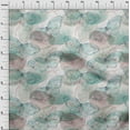thumbnail image 4 of oneOone Velvet Teal Green Fabric Butterflies Craft Projects Decor Fabric Printed By The Yard 58 Inch Wide, 4 of 5