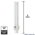 thumbnail image 2 of Philips 13w Single Tube 2-Pin GX23 3000K Warm White Fluorescent Light Bulb, 2 of 2
