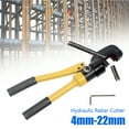 thumbnail image 4 of Hydraulic Rebar Cutter Steel Bolt Chain Cutting Tool 22mm 12 Ton with Box HY-22, 4 of 12