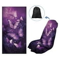 thumbnail image 6 of Garronmavis Purple Butterfly Towel Car Seat Covers Sports Car Towel Mat for Yoga and Travel, 6 of 7