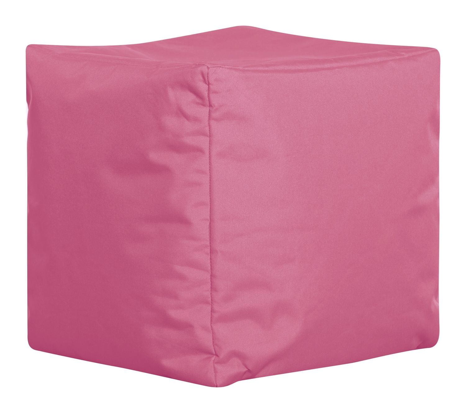 Gouchee Home Cube Brava Rose – Pouf cube hydrofuge rempli de billes de polystyrène, léger et portable, pour salon ou dortoir