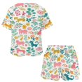thumbnail image 3 of Leopard Print Pattern 2 Pack Women’s Pajama Set Print Sleepwear And Shorts Y2k Loungewear Sets S-5XL, 3 of 7