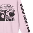 thumbnail image 3 of Sonny & Cher Baby Don't Go Crew Neck Long Sleeve Cradle Pink Adult Sweatshirt-Medium, 3 of 7