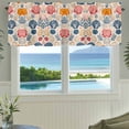 thumbnail image 3 of Kitchen Curtain Valances for Windows,Nautical Marine Animal Shell Rod Pocket Small Valance Short Window Treatment for Bedroom Bathroom Living Room,42"x12", 3 of 9