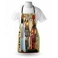 thumbnail image 4 of Retro Apron, Papyrus Design with Elements of Classic Egyptian History Illustration Pattern, Unisex Kitchen Bib with Adjustable Neck for Cooking Gardening, Adult Size, Multicolor, by Ambesonne, 4 of 4