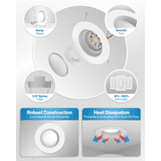 Sunco 12 Pack 6 Inch LED Can Lights, Retrofit Recessed Lighting, Smooth Trim, 965 LM, 13W (75W Equivalent), 4000K Cool White, Dimmable, Damp Rated UL